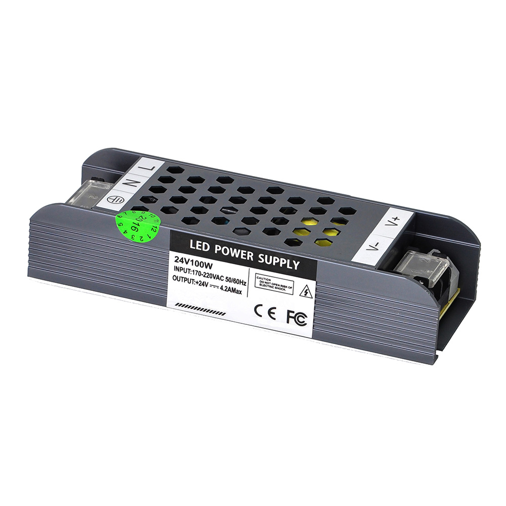 DC24V 100W 4.17A LED Ultra Slim switching power supply for the wall washer light，Hotel lighting project